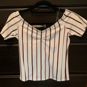 Charlotte Russe Off The Shoulder Top Size Small